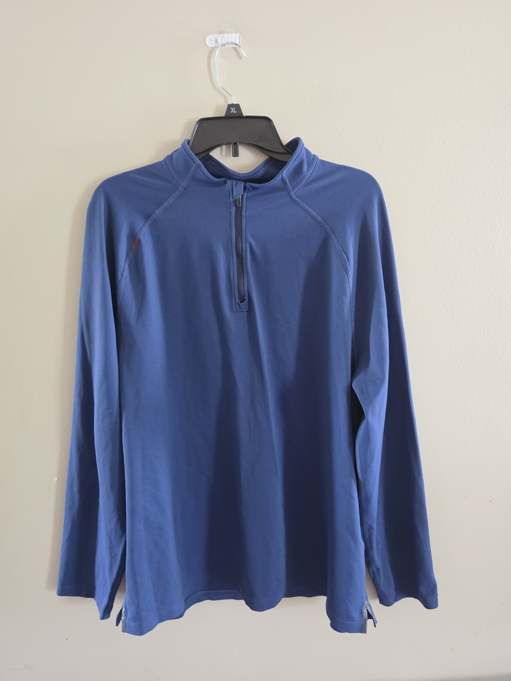 Rhone Men’s XL Blue Quarter Zip Performance Pullover Athletic Long Sleeve Shirt